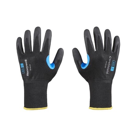 Honeywell 582-25-0513B-6XS 13 Gauge A5-E Micro-Foam Coreshield Glove; Black; Small - Size 7 582-25-0513B/6XS